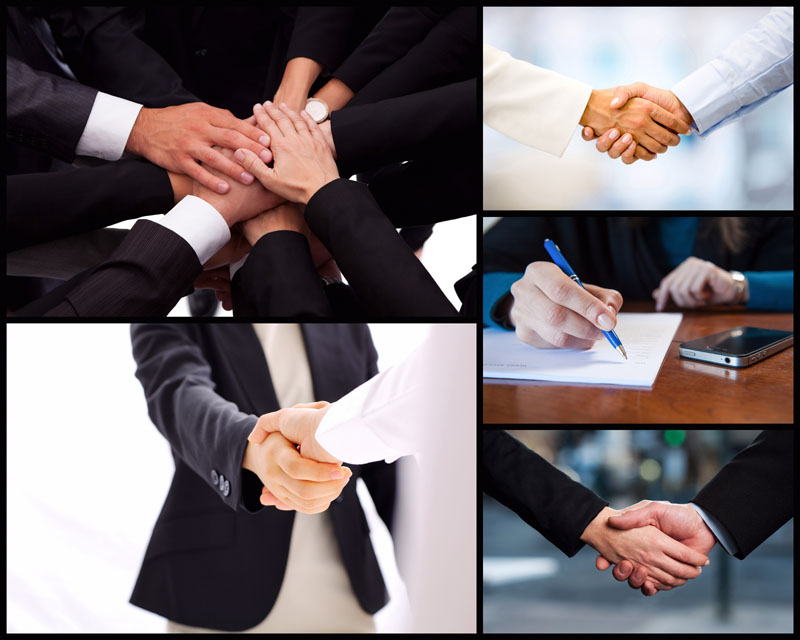 团队合作握手动作商务图片商务会议签字成功握手握手图片商务人物