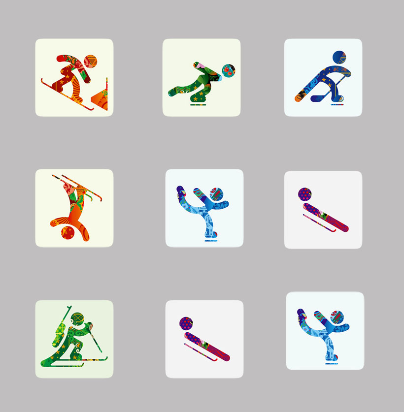 高清冬奥会滑冰项目PNG图标 - 爱图网设计图片素材下载