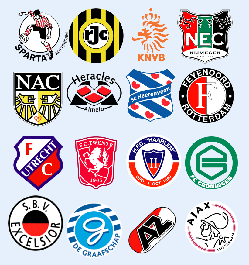 荷兰多家足球俱乐部PNG图标 - 爱图网设计图片
