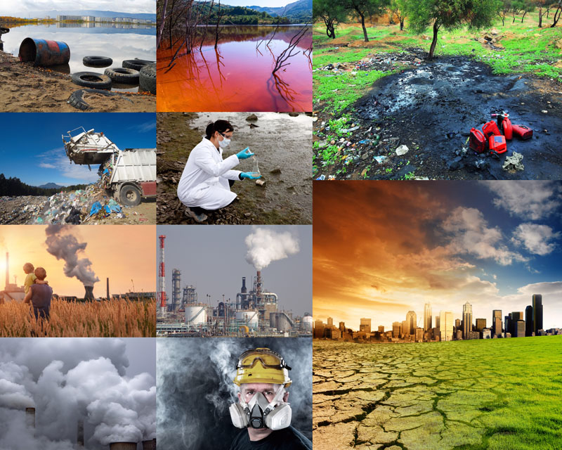环境污染景观高清图片