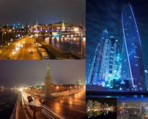 国外城市夜景拍摄高清图片
