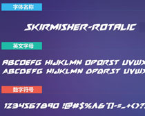 Skirmisher-Rotalic英文字体下载