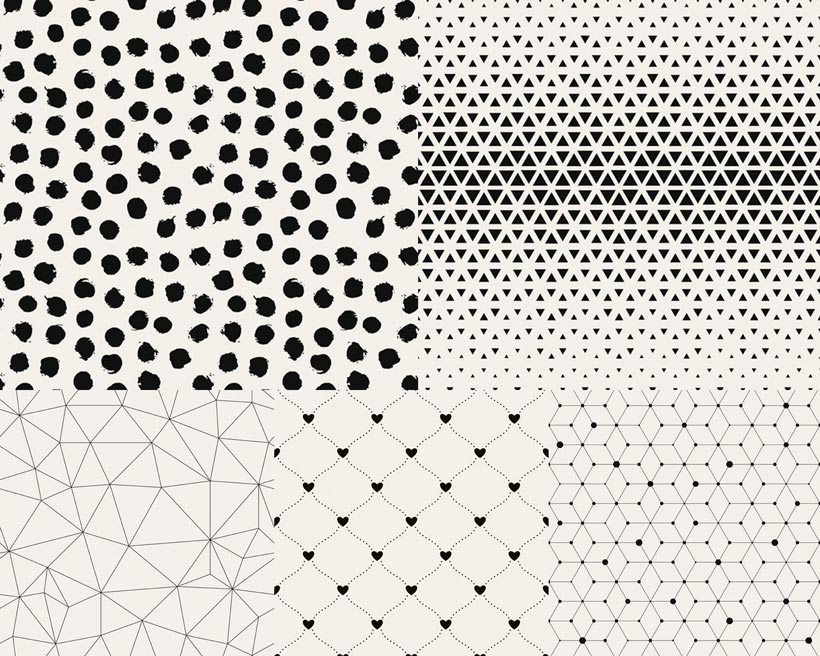 黑白点状花纹背景矢量素材 - 爱图网设计图片素材下载