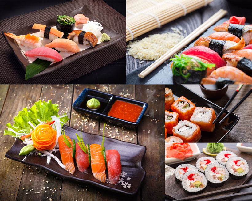 日本寿司食物摄影高清图片
