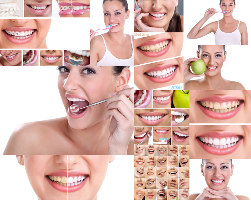 注意: 欧美女子牙齿摄影高清图片,素材一共包12张jpg图片 说明: 爱