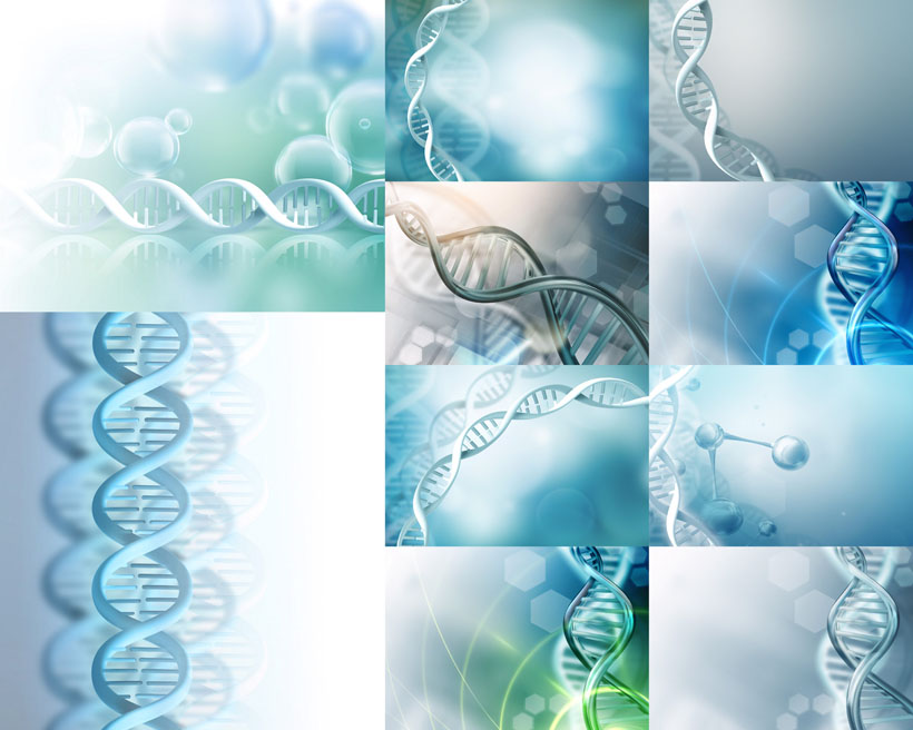 DNA分子图摄影高清图片