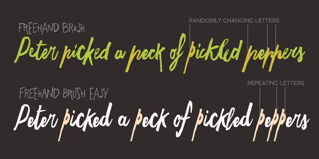 Freehand Script Font Family Ӣ