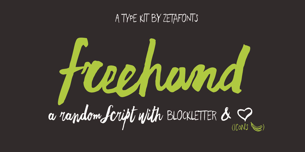 Freehand Script Font Family Ӣ