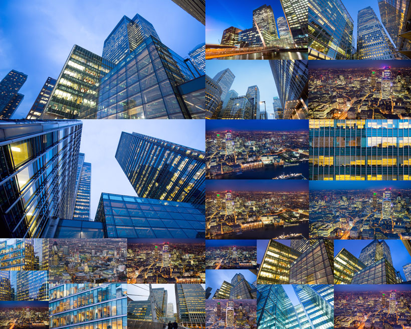 城市玻璃大厦摄影高清图片