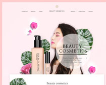 化妝品網頁設計PSD素材