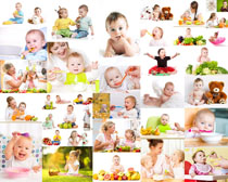 补充营养的婴儿宝宝摄影高清图片