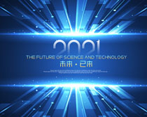 2021未来科技化背景PSD素材