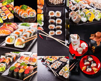 日本美食精美壽司拍攝高清圖片