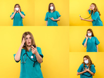 护理女职业人物拍摄高清图片