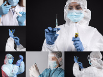 疫情疫苗打针工作人员拍摄高清图片