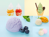 色彩冰淇淋甜蜜摄影高清图片