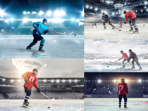 冰球运动员摄影高清图片