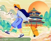 世界旅游日海报PSD素材