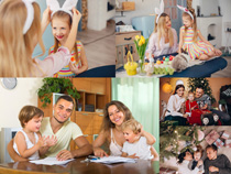 国外家庭幸福人物摄影高清图片