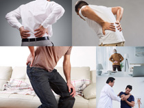 脊椎关节疼痛人物摄影高清图片