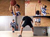 年轻小伙篮球运动摄影高清图片