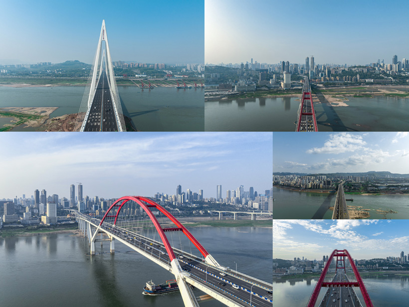 桥梁建筑风光城市摄影高清图片