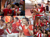 为中国喝彩体育观众摄影高清图片