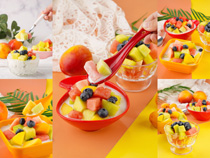 夏日水果捞食物摄影高清图片