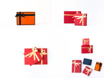 红色礼物盒摄影高清图片