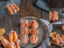 灯笼柿子饼食物摄影高清图片