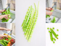 清洗蔬菜摄影高清图片