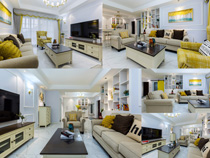 簡約室內家具布置風格攝影高清圖片