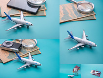 飛機模型寫真拍攝高清圖片