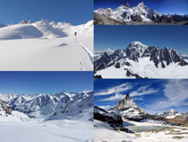 雪山高山風景拍攝高清圖片
