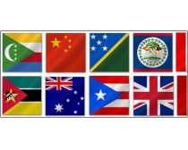 世界各国国旗图标素材图片