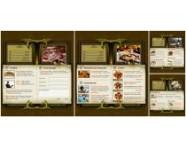 商务美食网页模板设计