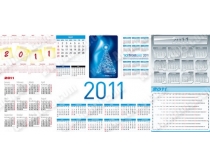 2011年日历表矢量素材