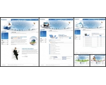 蓝色商务企业文化网页模板