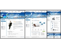 商业韩国公司设计网页模板