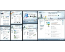 商业蓝色风格企业网页模板