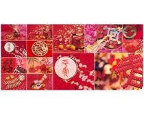 喜庆传统中国节日意象高清图片