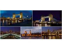 伦敦夜景城市图片素材