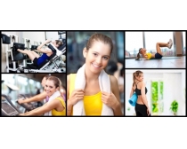 健身房运动的女人高清图片