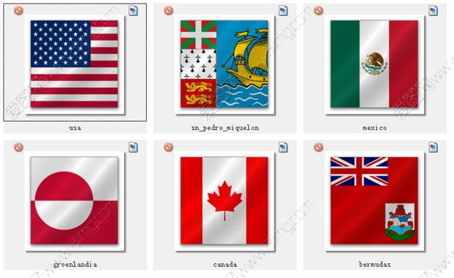 世界各国国旗图标素材 - 爱图网设计图片素材下载