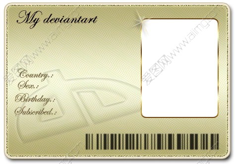 银行卡证件卡片模板psd分层素材