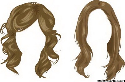 素材信息   关键字: 女性头发头型长发短发头发模型矢量头发矢量素材