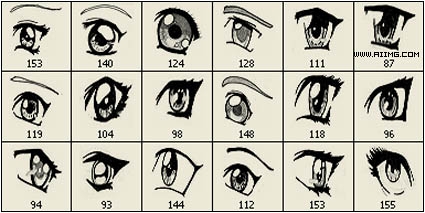 Ƭ۾ˢ-Anime Eyes Brushes