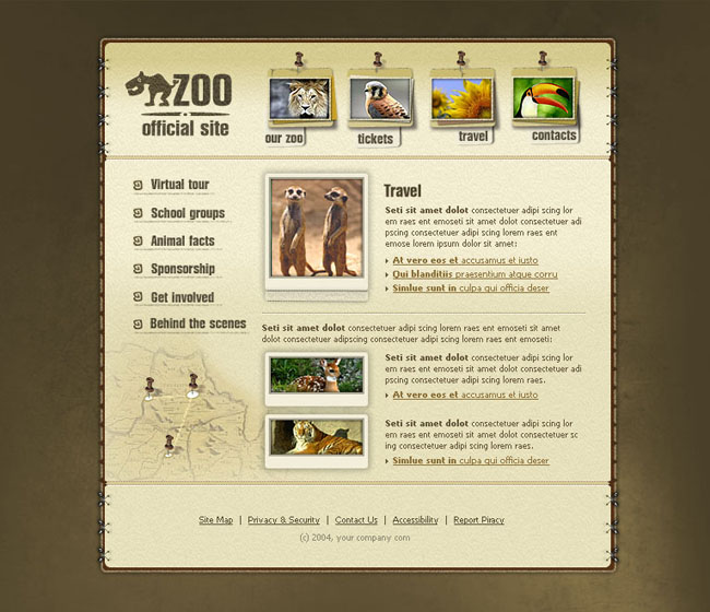 动物图片英文网站模板 - 爱图网设计图片素材下载