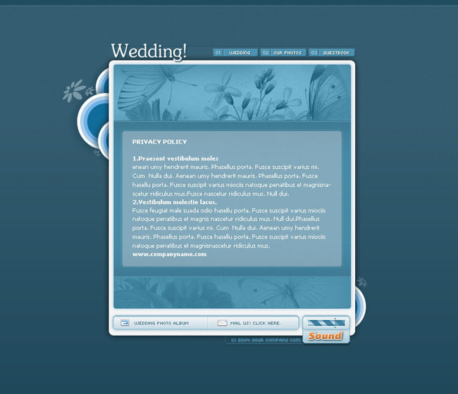 个人婚庆网页模板设计 - 爱图网设计图片素材下载