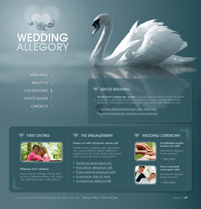 爱情婚恋网页设计模板 - 爱图网设计图片素材下